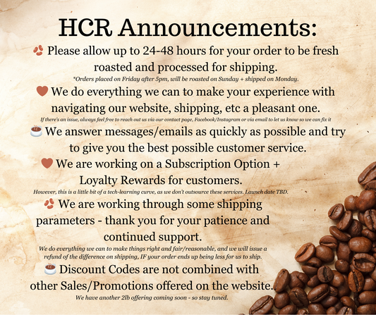 HCR Announcements